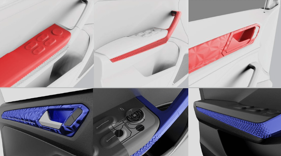 Porta automóvel imprensa em 3D e eletrónica integrada